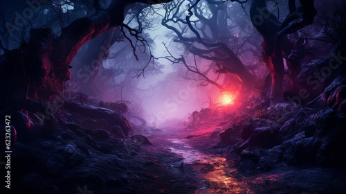 Gloomy Gothic forest in Gothic style. High quality photo © NeuroSky