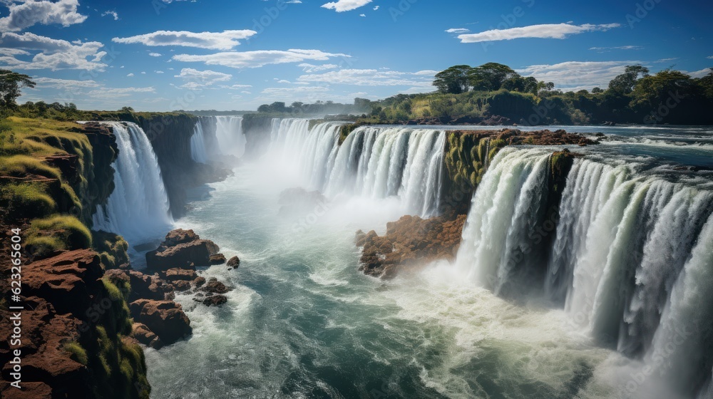 Iguazu falls, 7 wonder of the world in - Argentina Iguazu falls, 7 wonder of the world in - Argentina