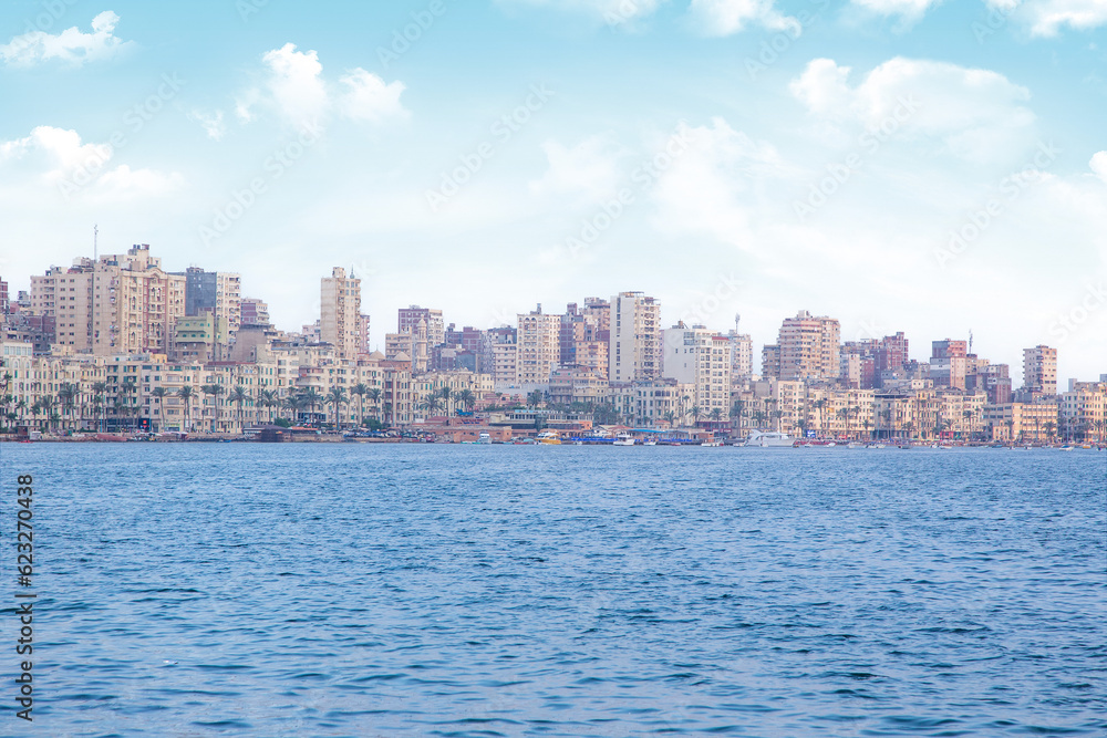 Panorama view of Alexandria, Egypt 2-Jul-2023