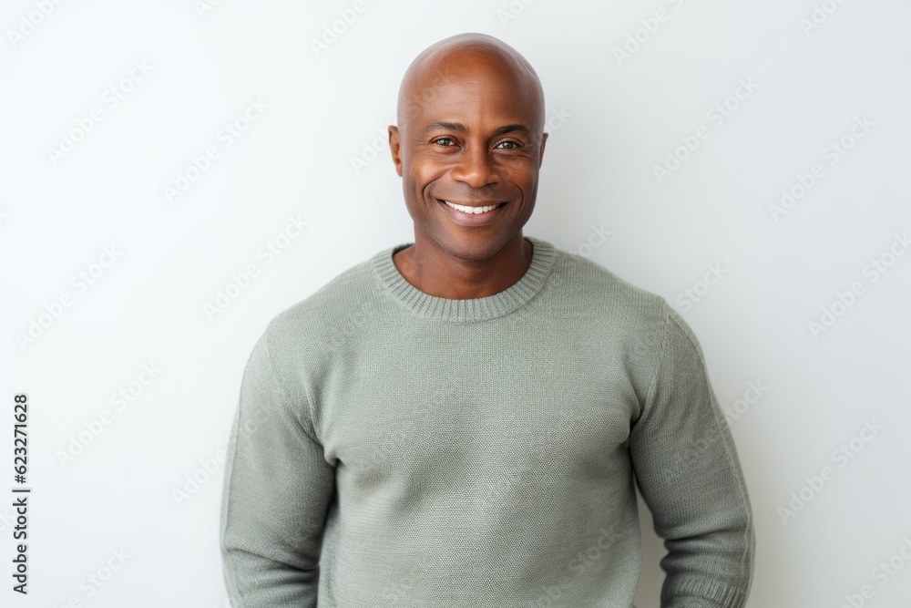 Portrait of a smiling african american man standing against white background Portrait of a smiling african american man standing against white background