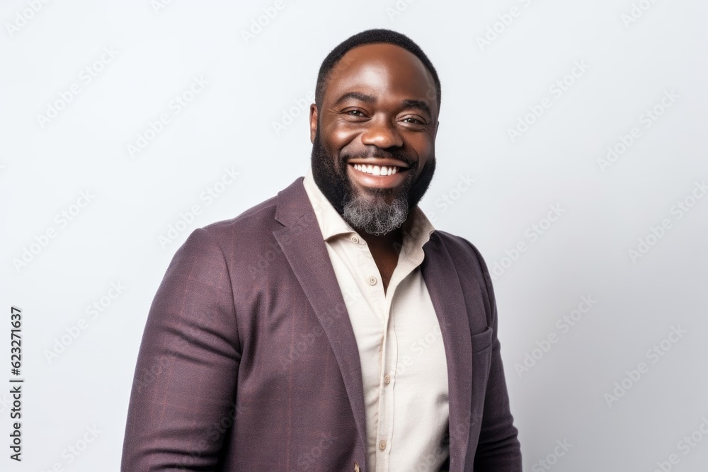 Portrait of happy african american man smiling and looking at camera Portrait of happy african american man smiling and looking at camera