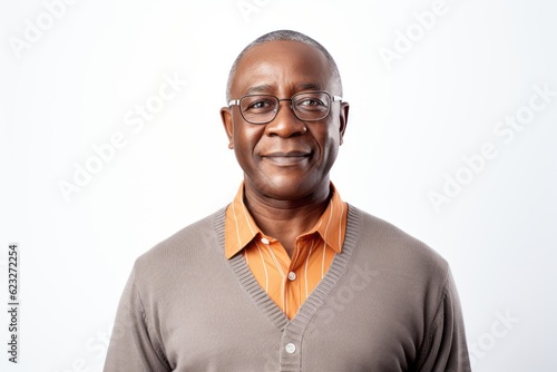 Portrait of a smiling senior African American man with eyeglasses © Anne Schaum
