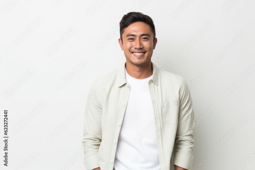 Portrait of a happy young asian man smiling at the camera Portrait of a happy young asian man smiling at the camera
