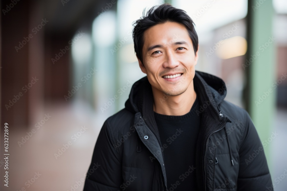 Portrait of a handsome young asian man smiling at the camera Portrait of a handsome young asian man smiling at the camera