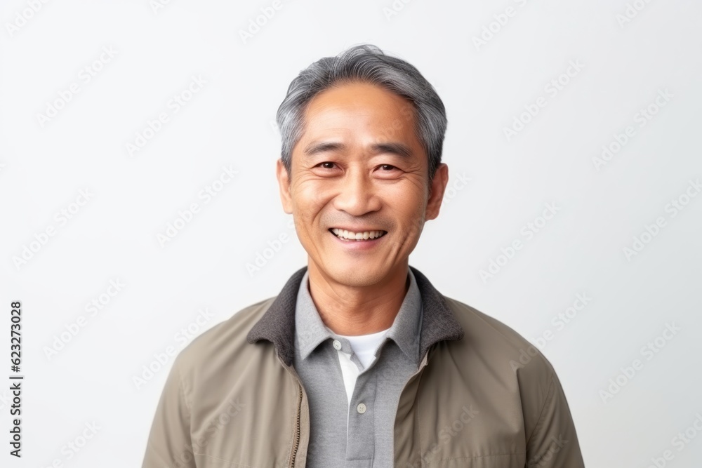 Portrait of happy mature Asian man smiling and looking at camera. Portrait of happy mature Asian man smiling and looking at camera.
