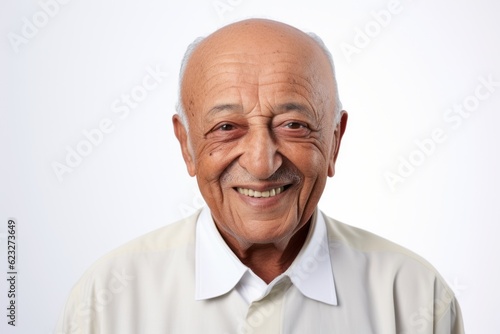 Portrait of a senior asian man smiling and looking at camera