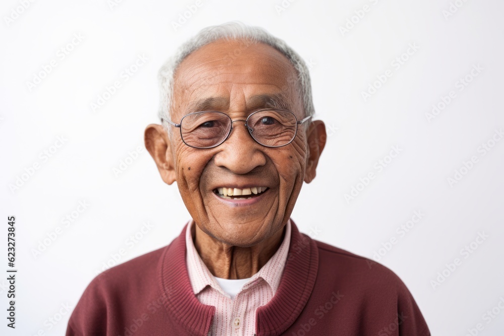 Portrait of happy senior asian man smiling and looking at camera Portrait of happy senior asian man smiling and looking at camera