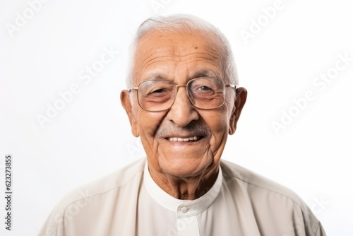 Portrait of a senior asian man with eyeglasses.