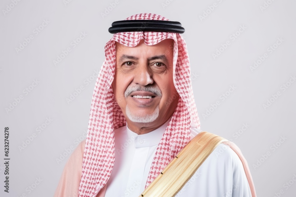 Portrait of an arabian man with traditional clothes isolated on a white background Portrait of an arabian man with traditional clothes isolated on a white background