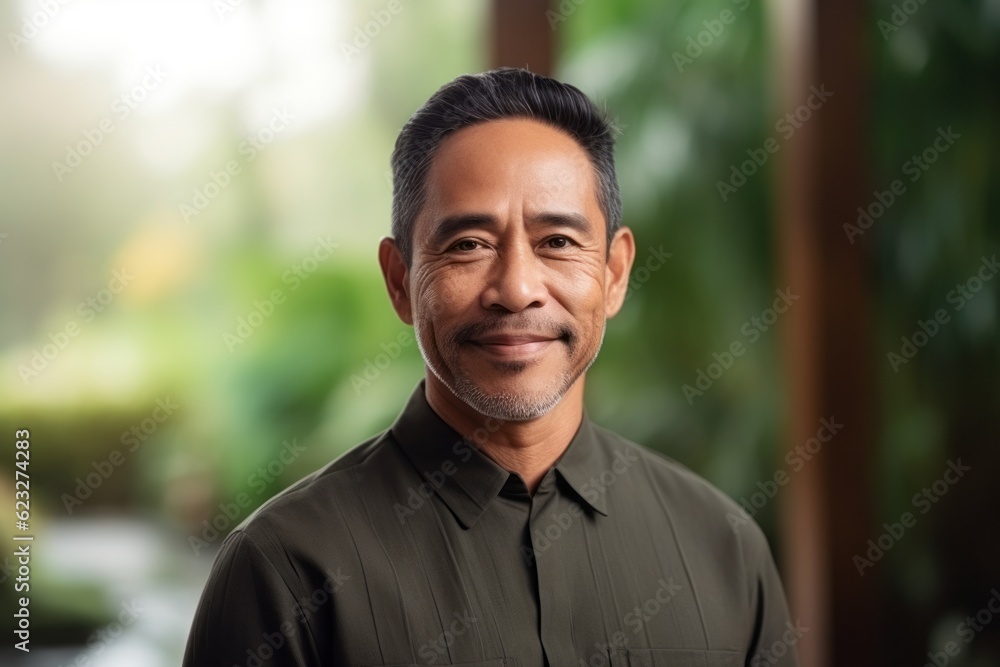 Portrait of happy mature asian man looking at camera with smile Portrait of happy mature asian man looking at camera with smile