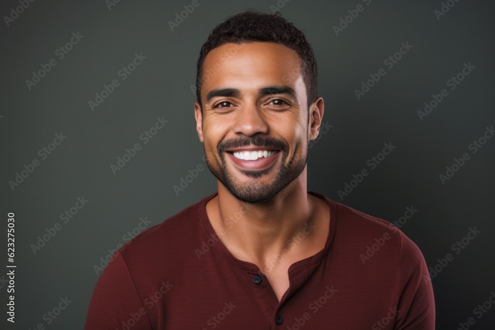 Portrait of a handsome african american man smiling at camera Portrait of a handsome african american man smiling at camera
