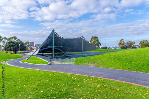 Public concert hall in a public park in Melbourne, Australia. photo
