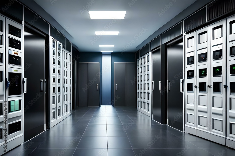 server room with servers server room with servers
