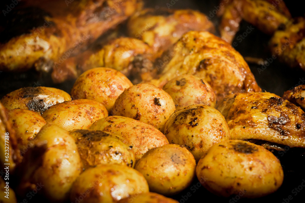 Papas cocidas asadas Papas cocidas asadas