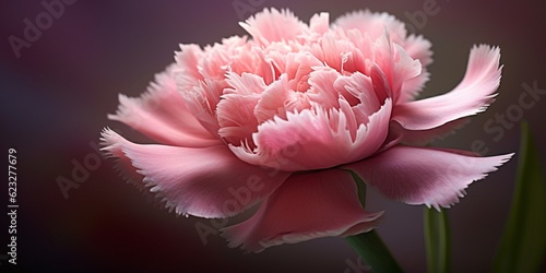Carnations flower macro photo wallpaper background. AI Generated