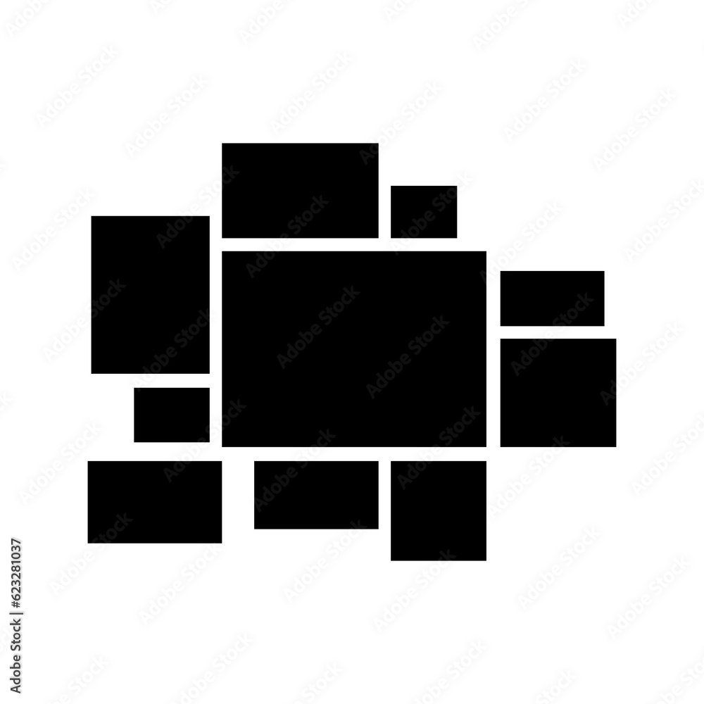 Vector black frame for photos and pictures, Templates collage frames for photo or illustration..eps Vector black frame for photos and pictures, Templates collage frames for photo or illustration..eps