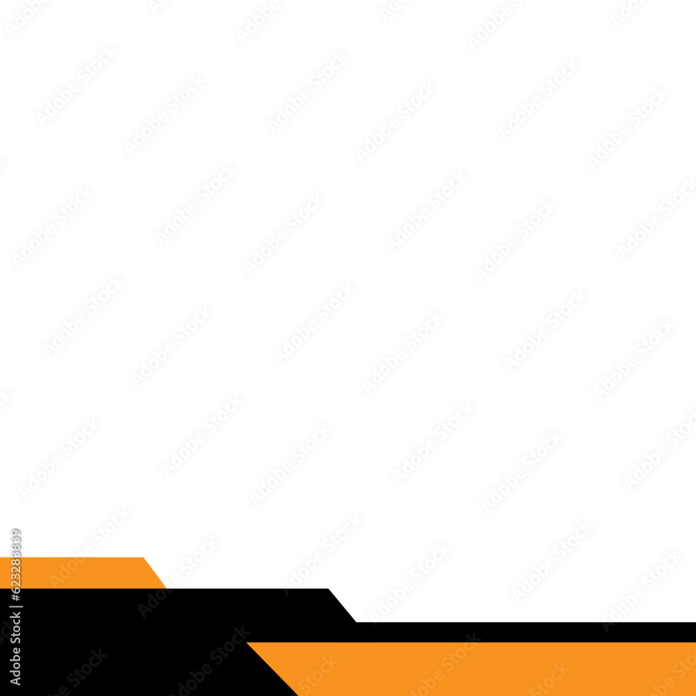 Fototapeta premium Simple Geometric Footer Element