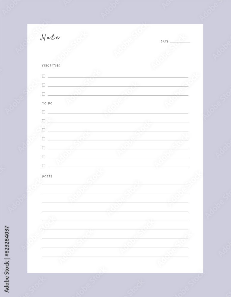 Weekly Note Planner. (Hello) Weekly Note Planner. (Hello)