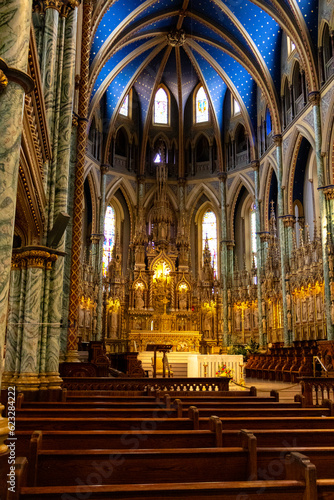 interior of notre dame cathedral in ottawa ontario