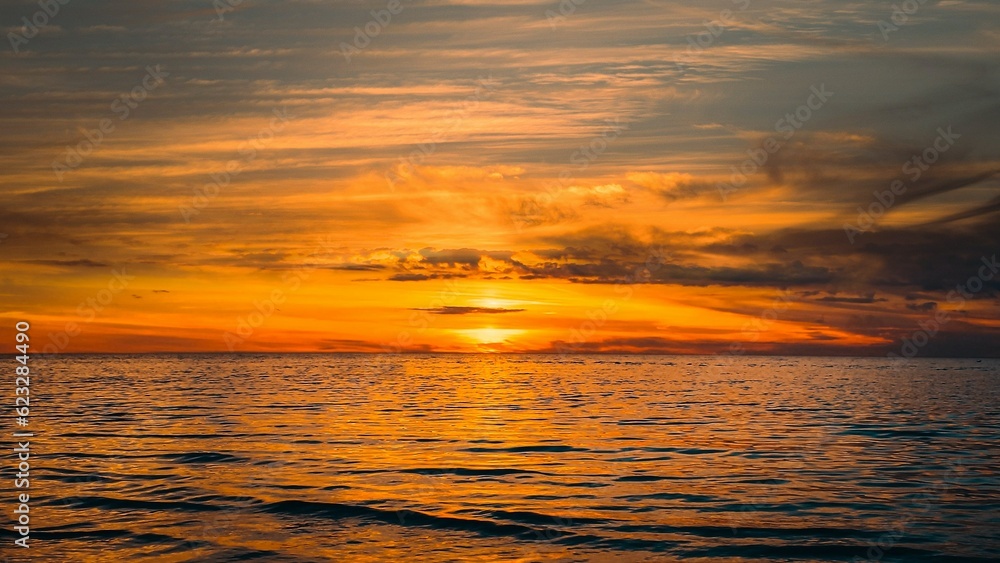 Fototapeta premium sunset over the sea