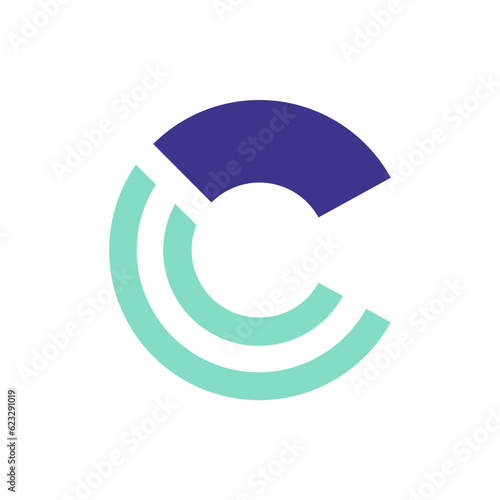 Monogram design vector logo. Monogram initial letter mark C logo design. Monogram design vector logo. Monogram initial letter mark C logo design simple C monogram