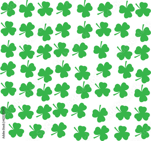 Clover seamless pattern. Leaves clover. Leaf clover seamless pattern.