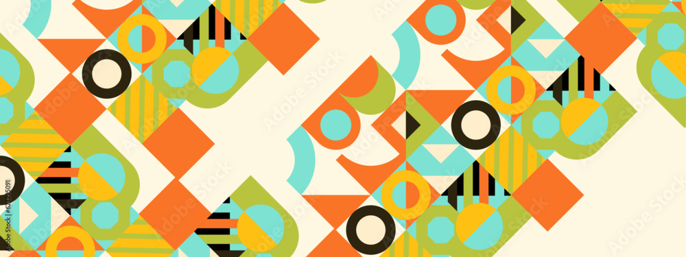 vector flat design geometric and mosaic pattern vector flat design geometric and mosaic pattern