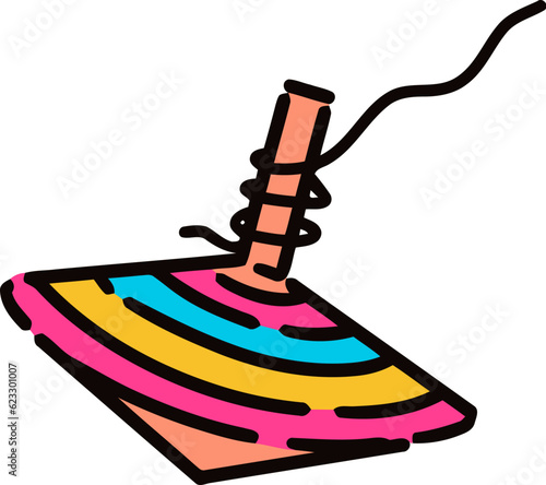 Spintop with String