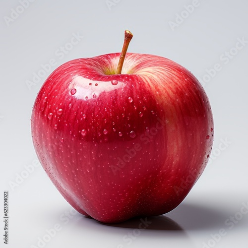 Fresh Cripps pink apples on a white background.