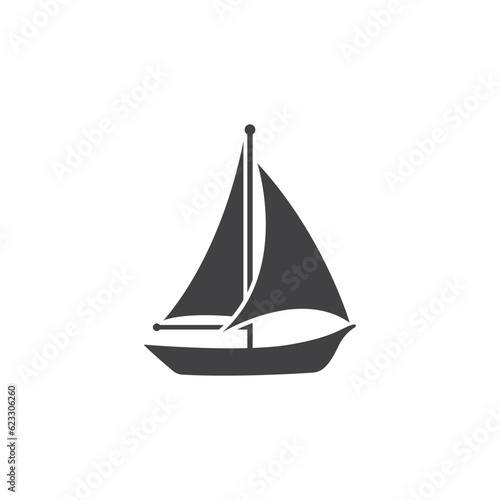 sailboat icon design © sidik