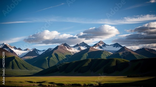 cloud over batch in Alaska. Creative resource, AI Generated