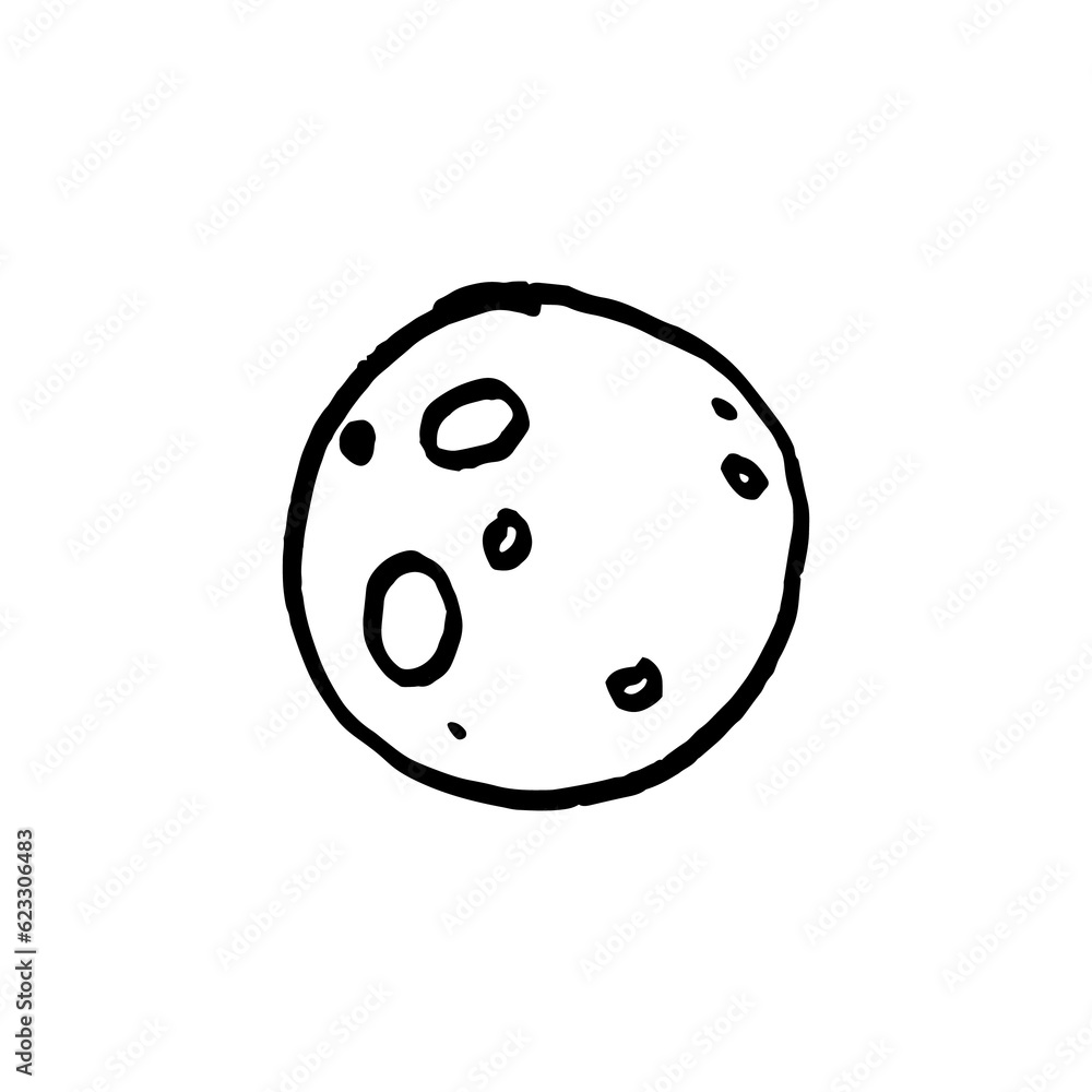 moon hand drawn element moon hand drawn element
