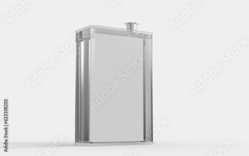 metal lighter isolated on white