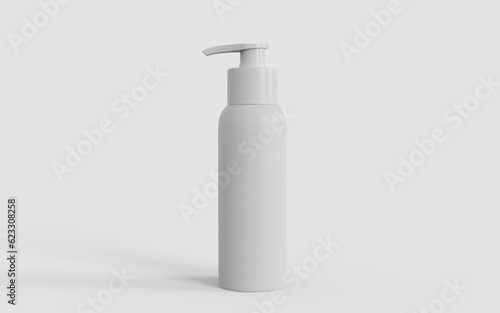 white plastic bottle