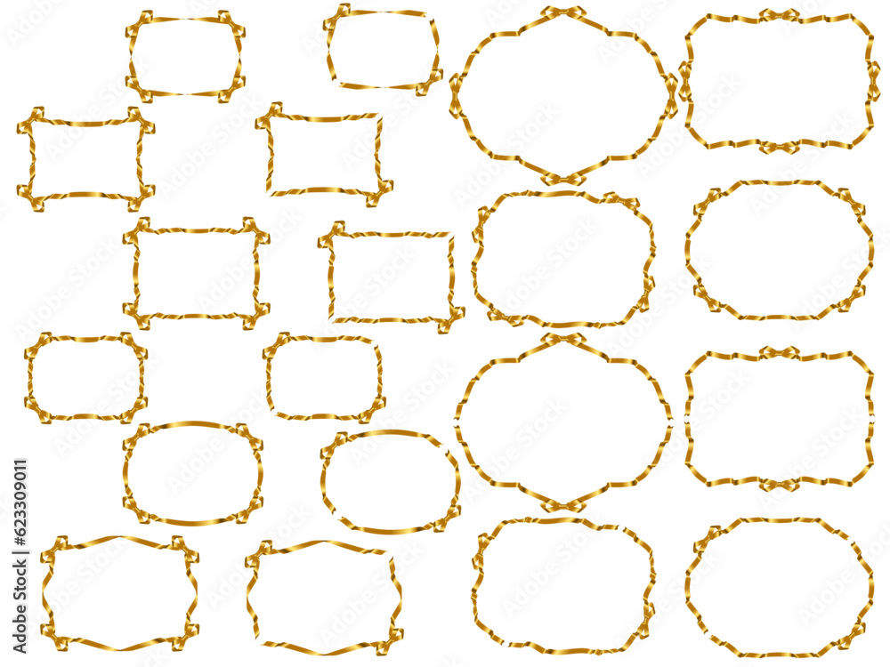 Fototapeta premium リボンF02-5羽緩