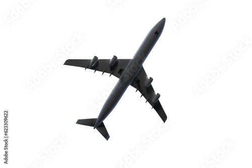 Digital png illustration of grey plane on transparent background