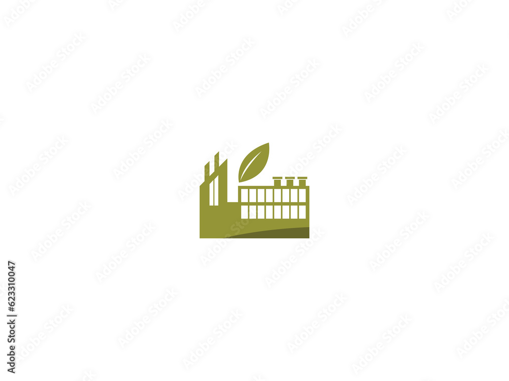 Digital png illustration of factory icon on transparent background