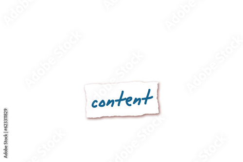 Digital png illustration of content text on transparent background