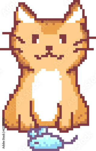 pixel cat look rat