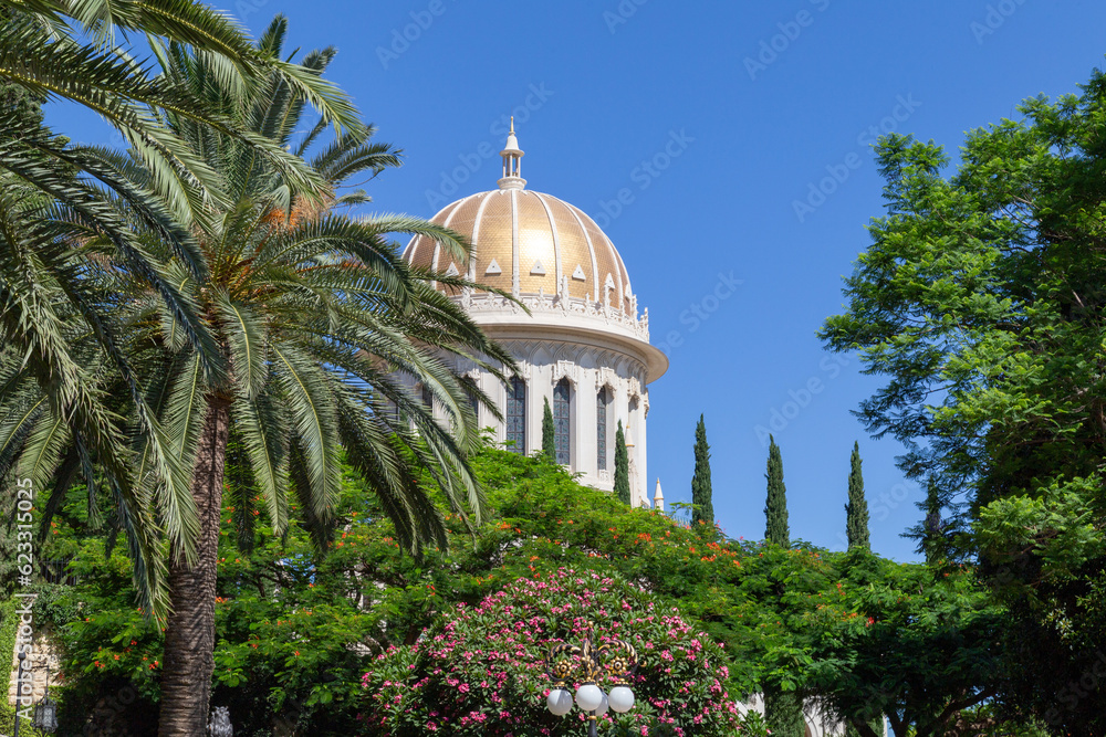 Hanging Gardens of Haifa (Bahá’í Gärten) in the city of Haifa (Israel)