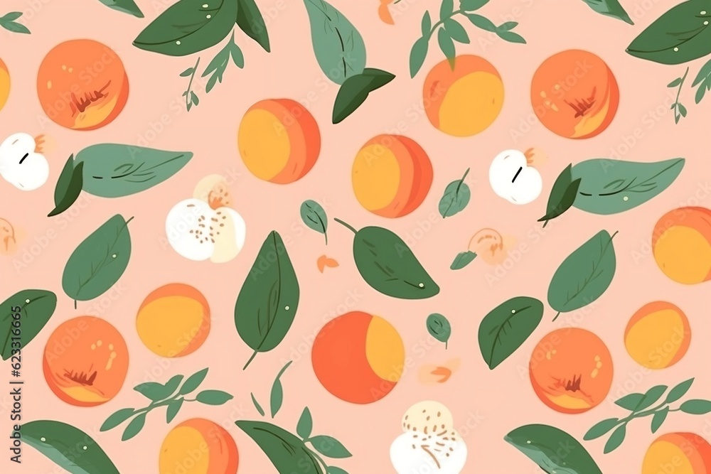 peach seamless pattern background peach seamless pattern background
