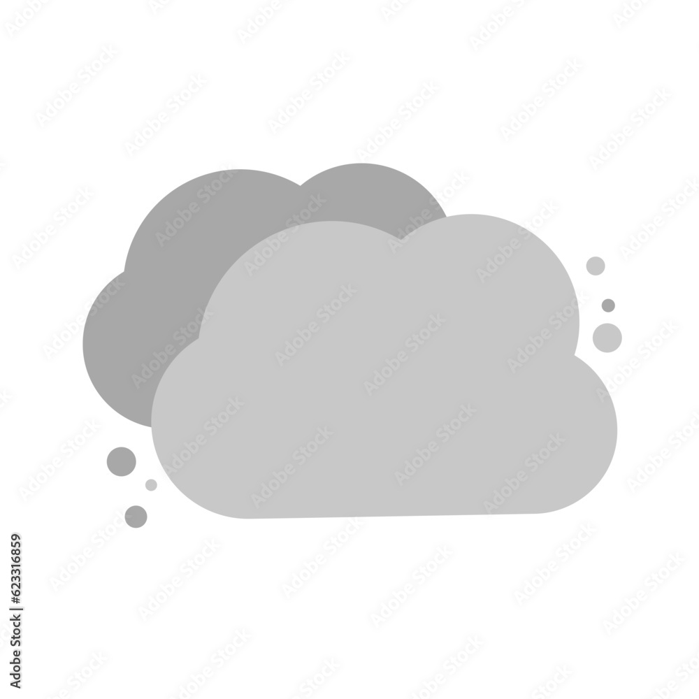 Modern cloudy cloud icon. Vector. Modern cloudy cloud icon. Vector.