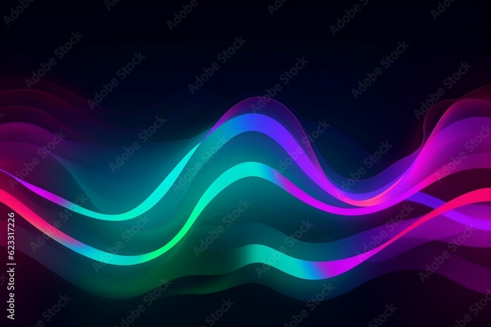 abstract waves holographic background abstract waves holographic background