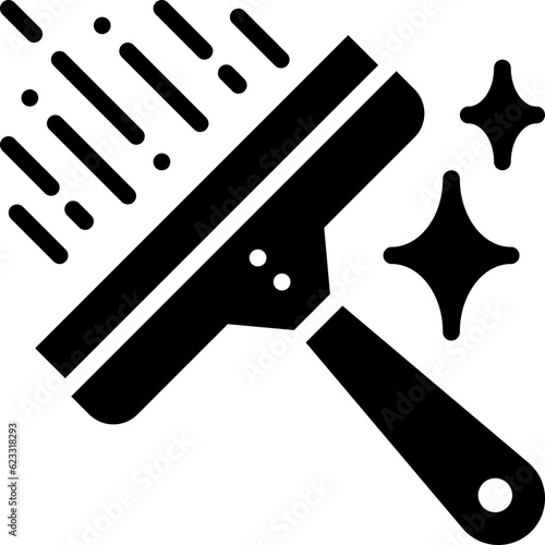 Glass cleaner solid icon