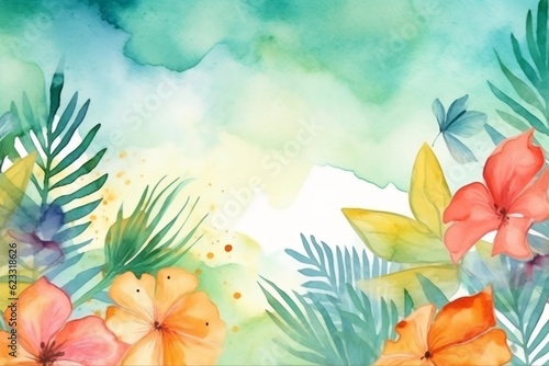 summer watercolour background