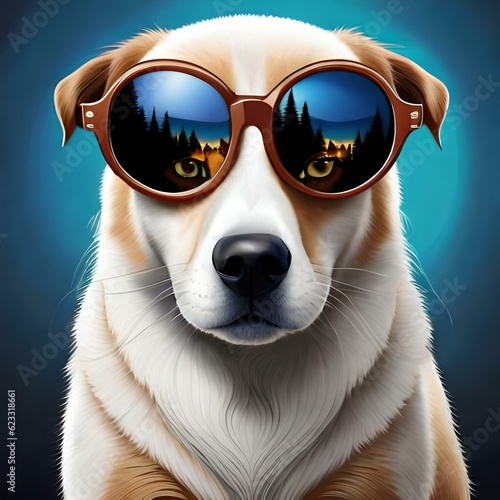 dog wearing sunglasses © WOW Images