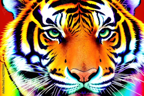 tiger head vector  Generative AI