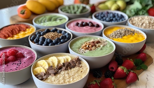 yogurts with fruits