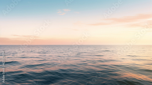 sunset in the sea HD 8K wallpaper Stock Photographic Image