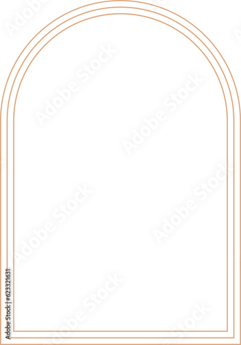 Linear Boho Aesthetic Arch Frame